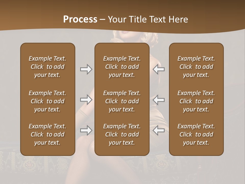 Luxury Woman Sofa PowerPoint Template