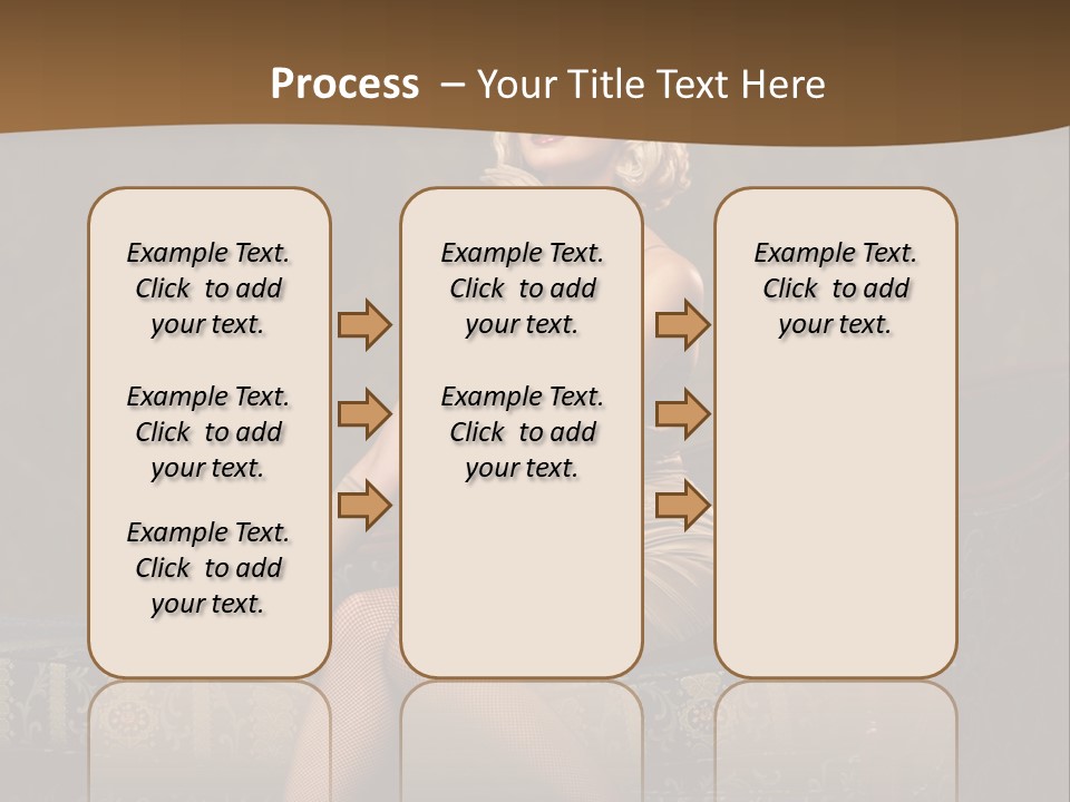 Luxury Woman Sofa PowerPoint Template