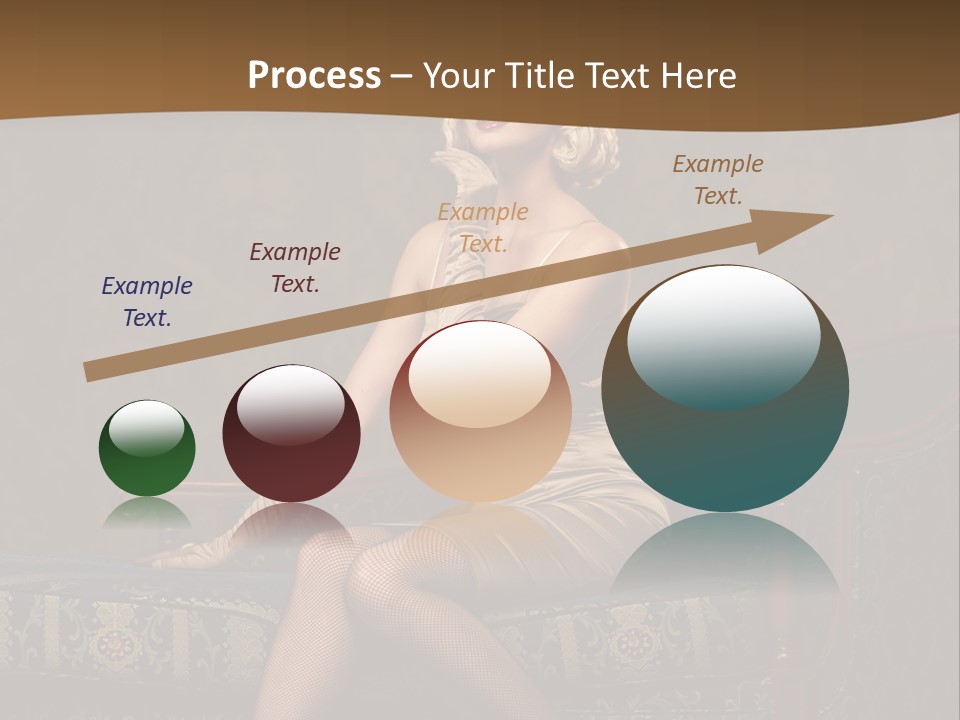 Luxury Woman Sofa PowerPoint Template