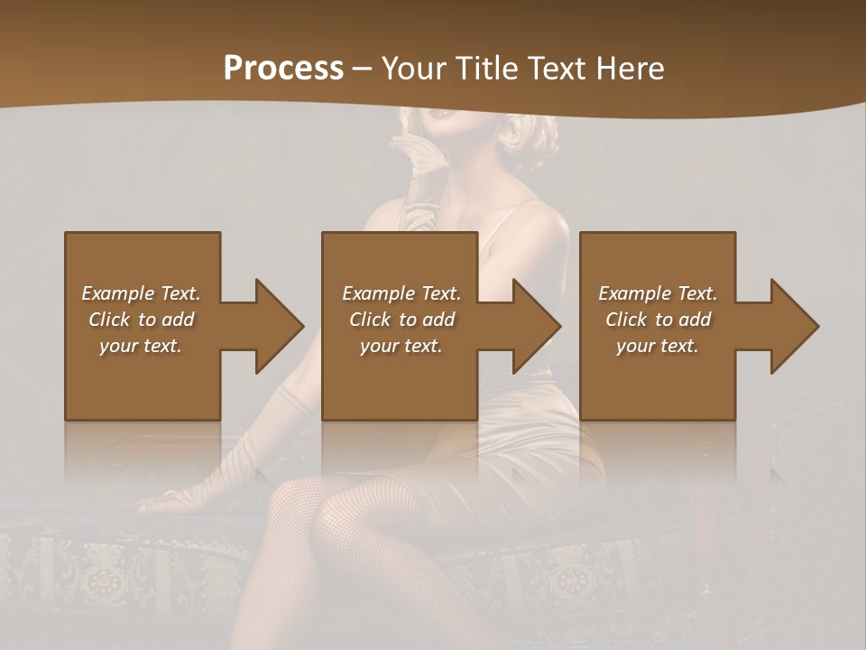 Luxury Woman Sofa PowerPoint Template