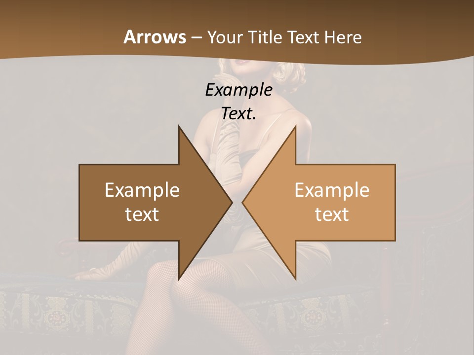 Luxury Woman Sofa PowerPoint Template