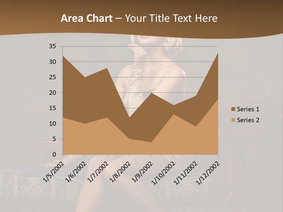 Luxury Woman Sofa PowerPoint Template