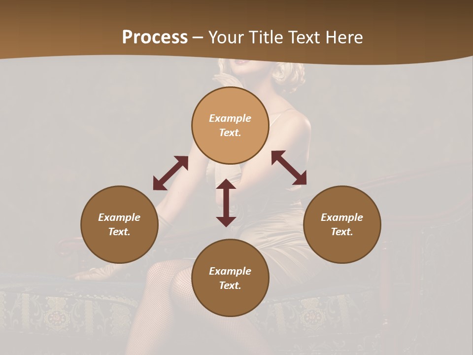 Luxury Woman Sofa PowerPoint Template