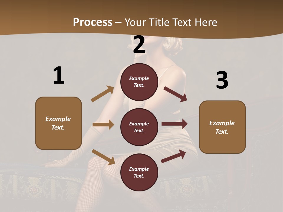 Luxury Woman Sofa PowerPoint Template