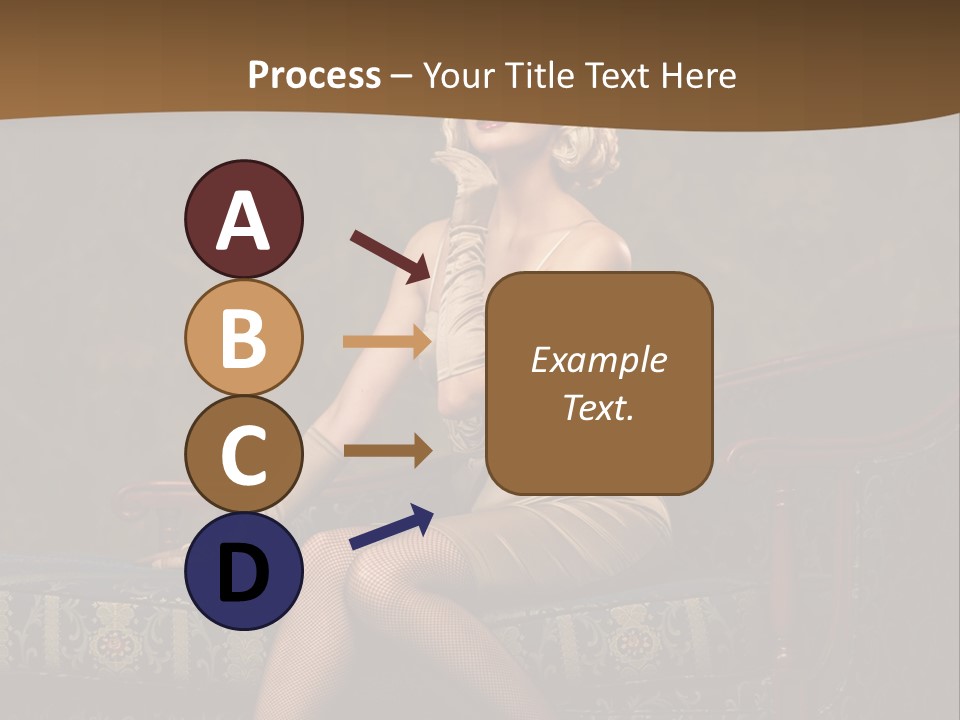 Luxury Woman Sofa PowerPoint Template