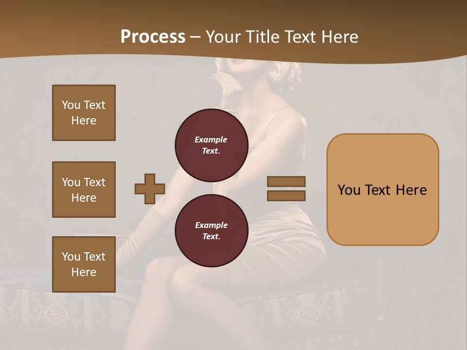 Luxury Woman Sofa PowerPoint Template
