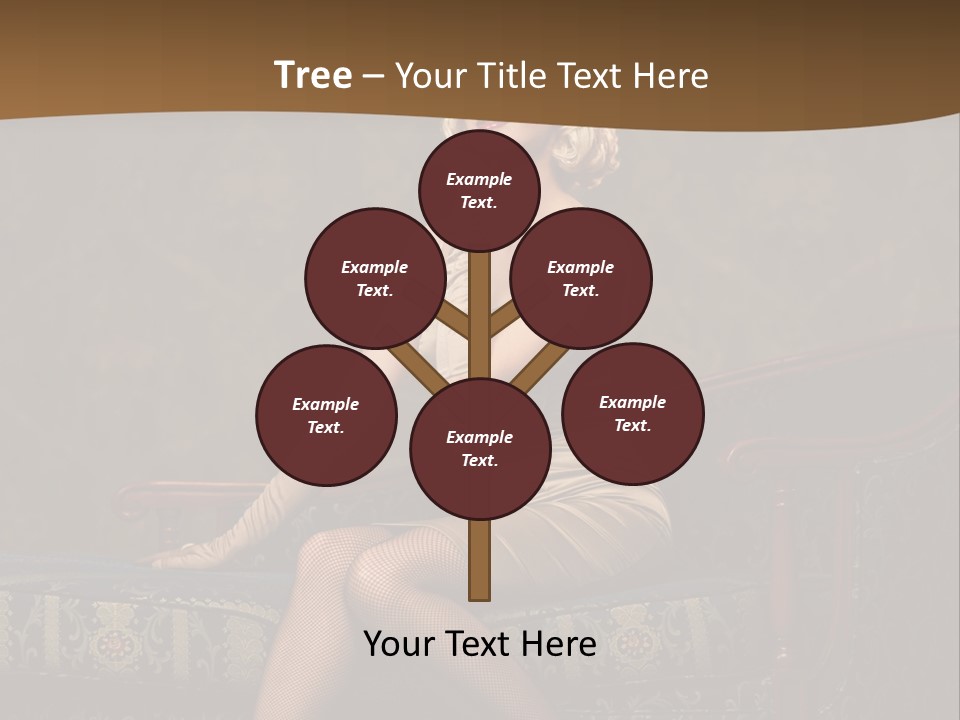 Luxury Woman Sofa PowerPoint Template