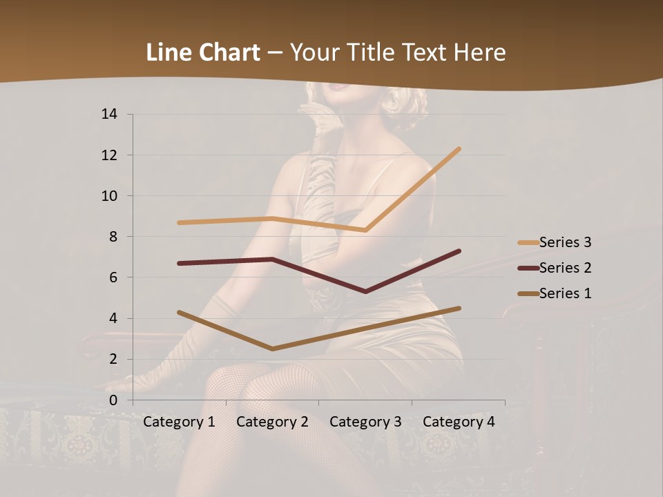 Luxury Woman Sofa PowerPoint Template