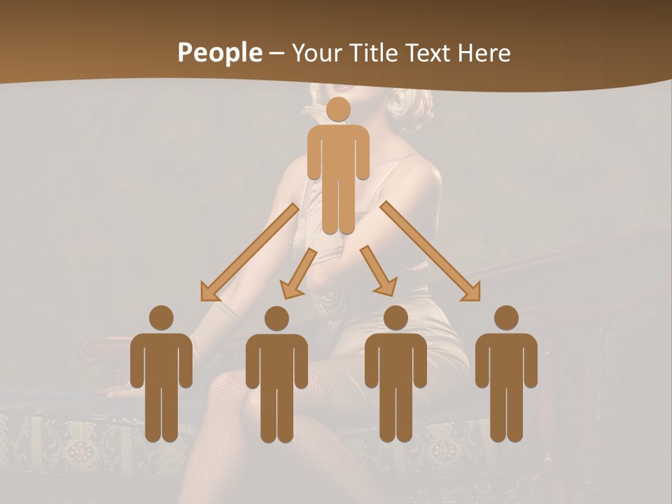 Luxury Woman Sofa PowerPoint Template