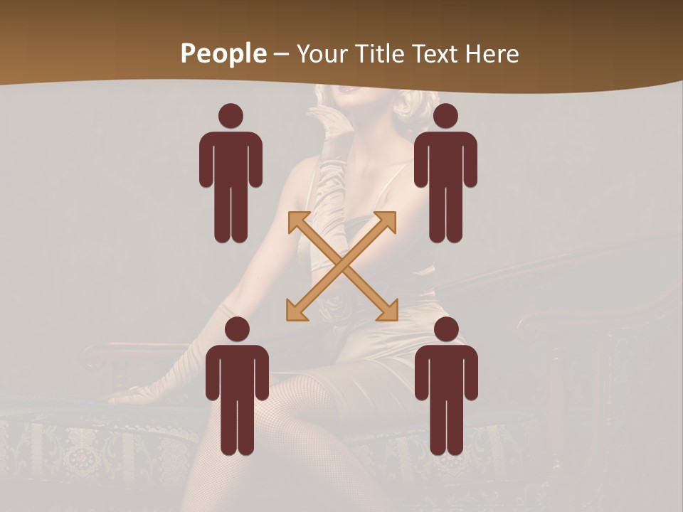 Luxury Woman Sofa PowerPoint Template