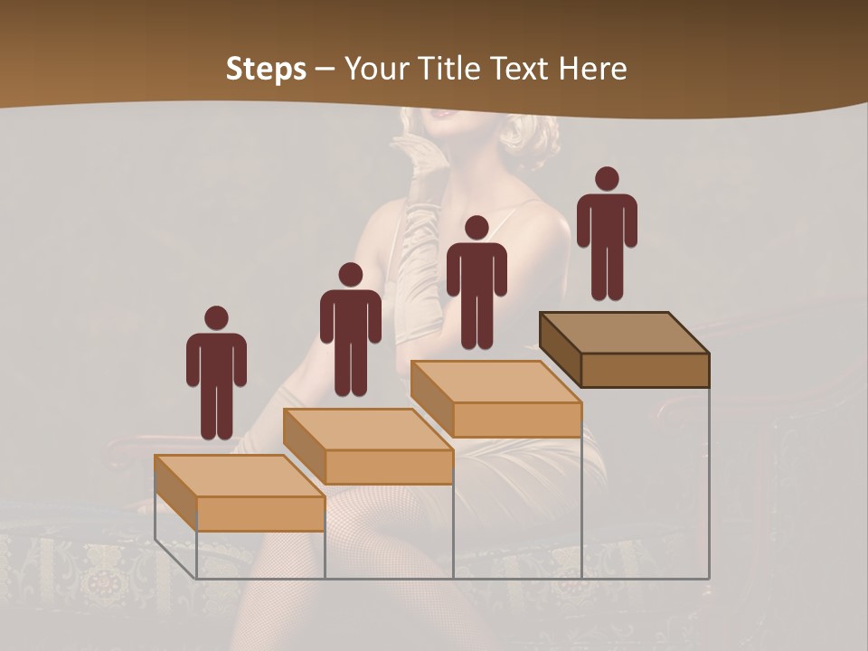 Luxury Woman Sofa PowerPoint Template