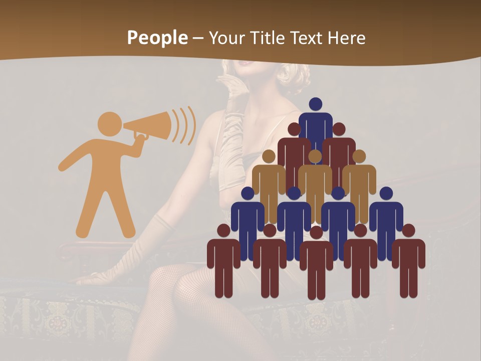 Luxury Woman Sofa PowerPoint Template