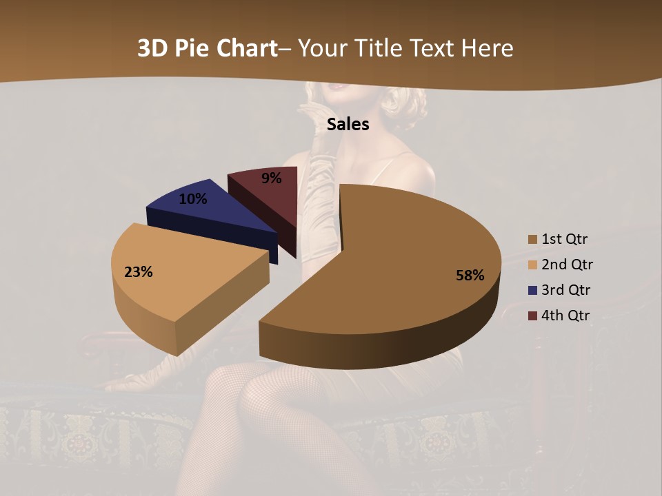 Luxury Woman Sofa PowerPoint Template