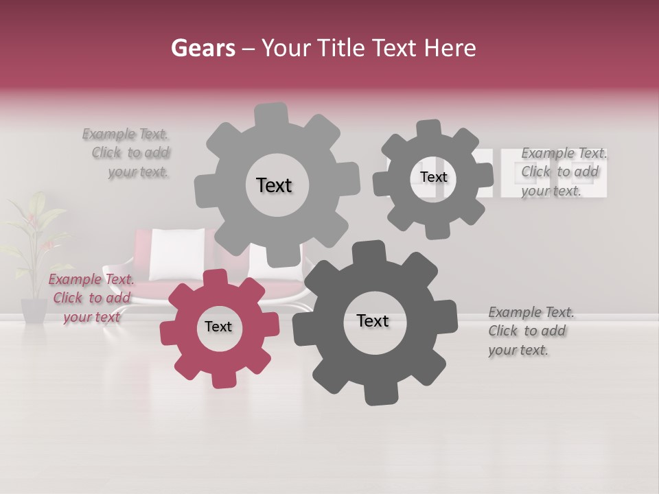 Residential Sofa Furniture PowerPoint Template