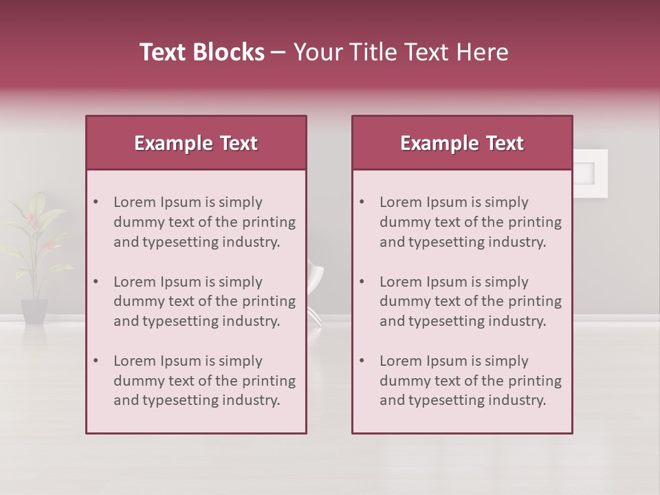 Residential Sofa Furniture PowerPoint Template