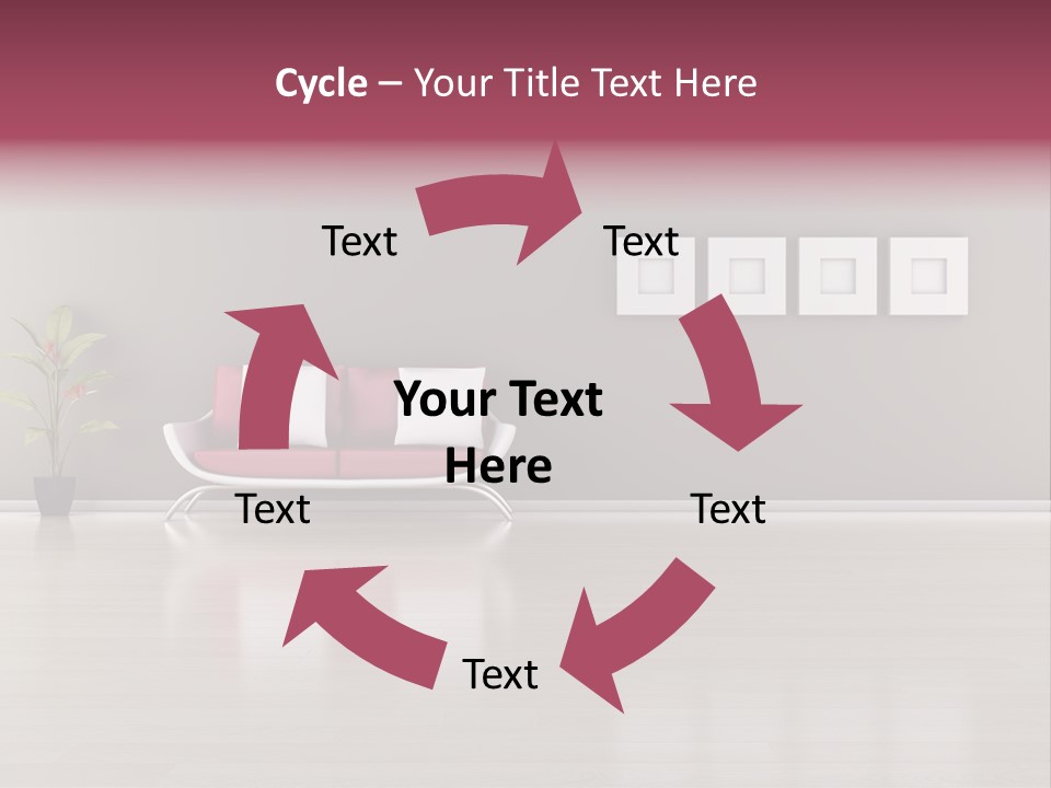 Residential Sofa Furniture PowerPoint Template