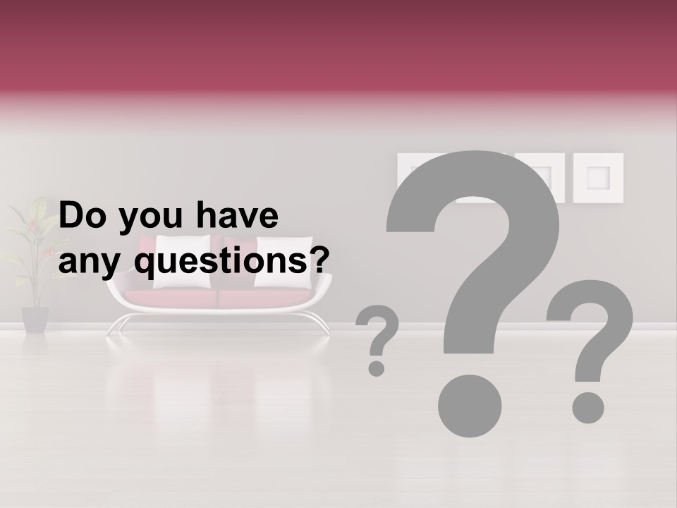 Residential Sofa Furniture PowerPoint Template