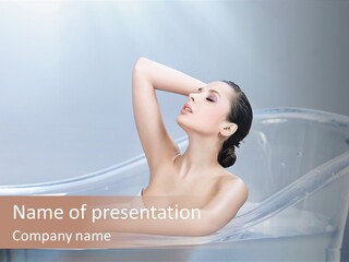 Wellness Bathtub Relaxation PowerPoint Template