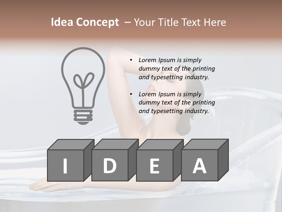 Wellness Bathtub Relaxation PowerPoint Template