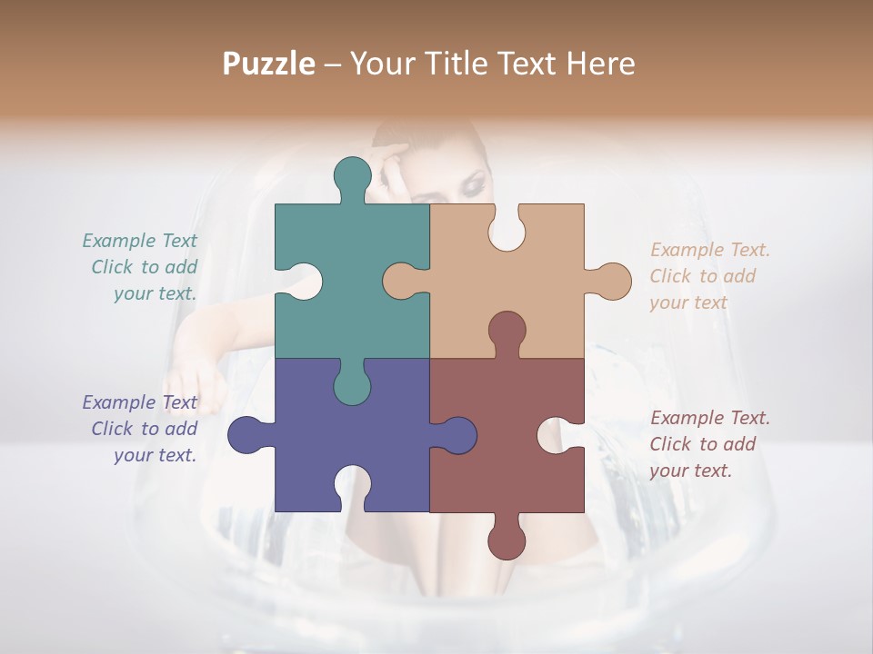 Look Female Shoulder PowerPoint Template