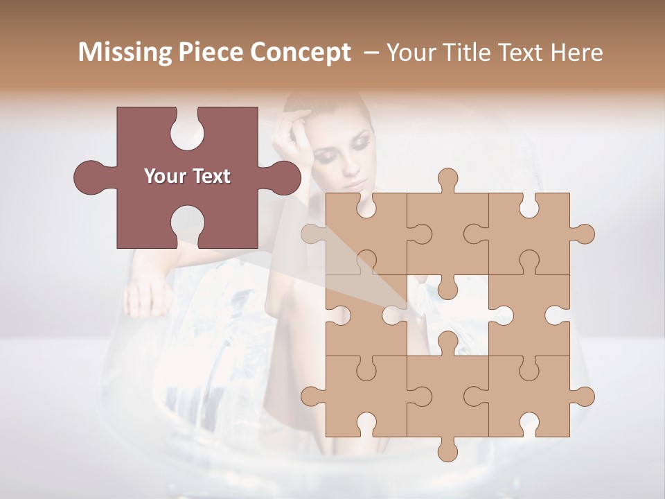 Look Female Shoulder PowerPoint Template