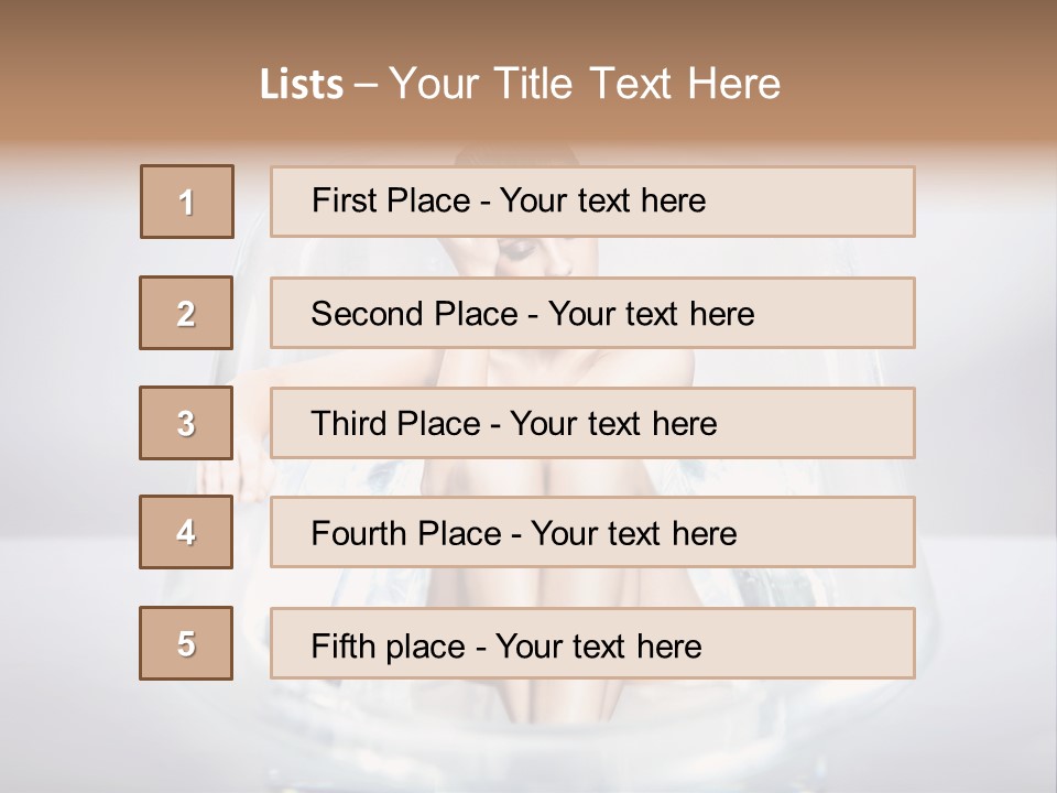 Look Female Shoulder PowerPoint Template