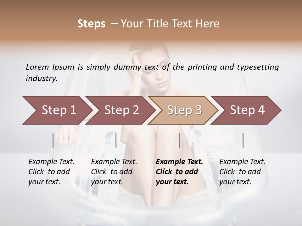 Look Female Shoulder PowerPoint Template