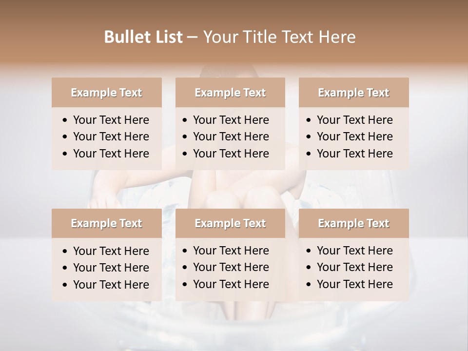 Look Female Shoulder PowerPoint Template