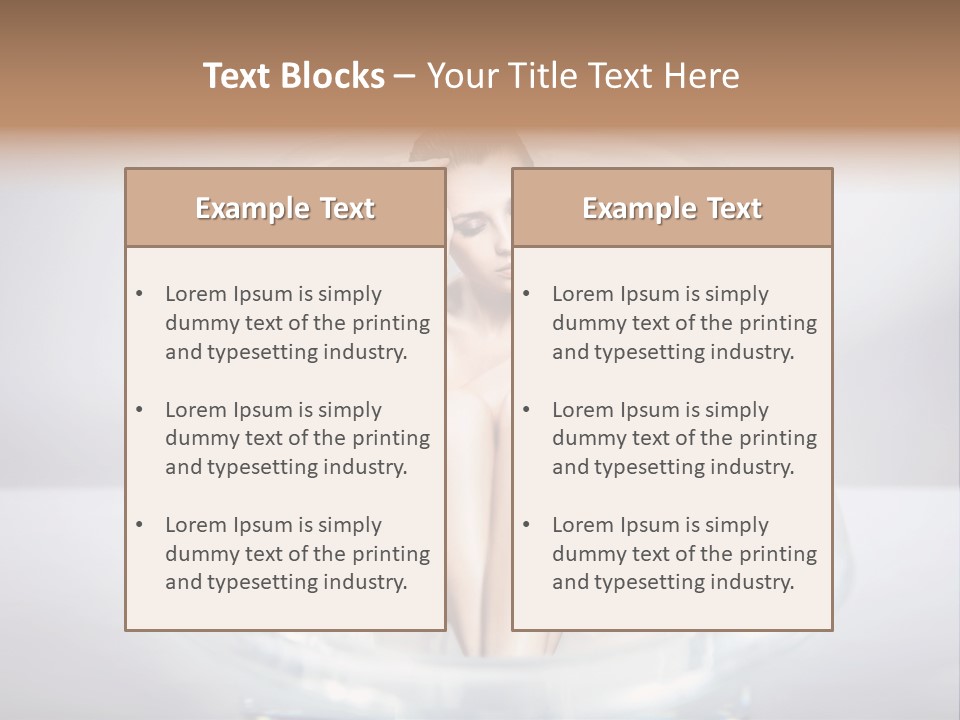 Look Female Shoulder PowerPoint Template