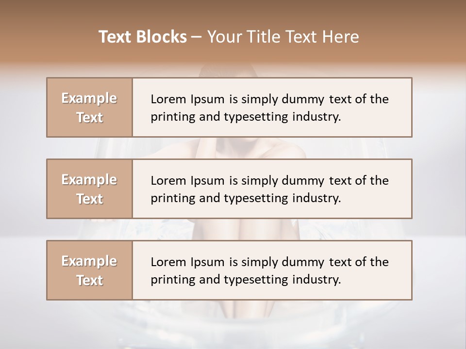 Look Female Shoulder PowerPoint Template