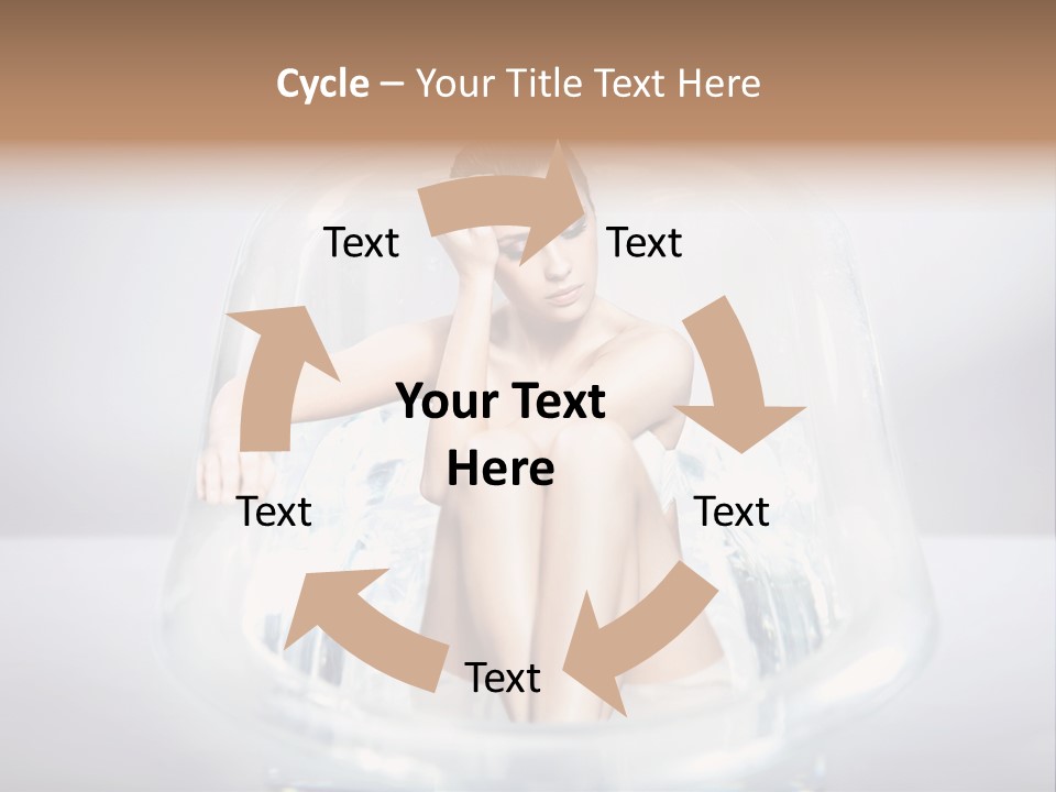 Look Female Shoulder PowerPoint Template