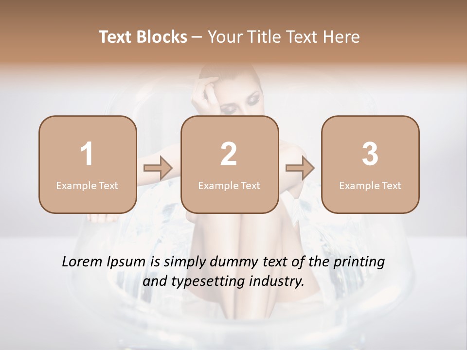 Look Female Shoulder PowerPoint Template