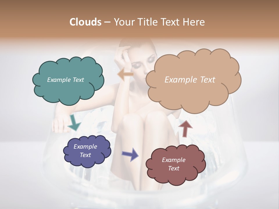 Look Female Shoulder PowerPoint Template