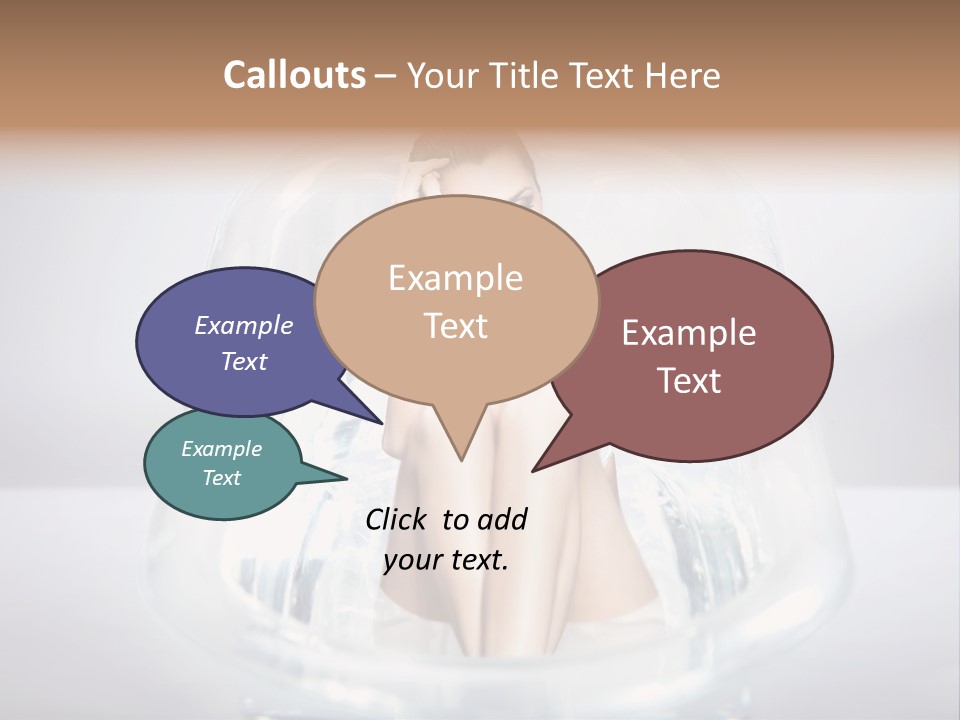 Look Female Shoulder PowerPoint Template