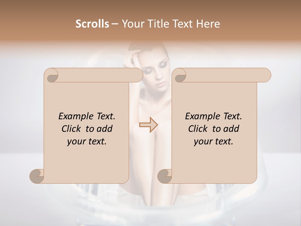 Look Female Shoulder PowerPoint Template