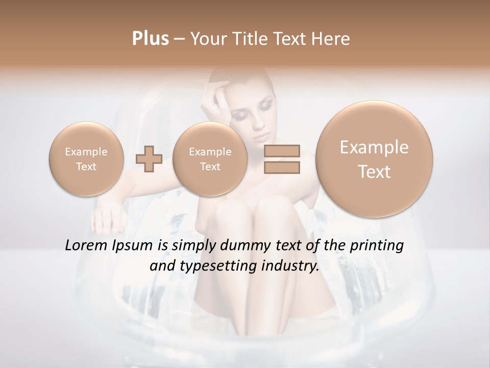 Look Female Shoulder PowerPoint Template