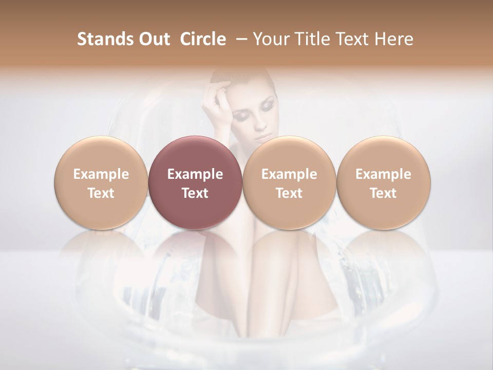 Look Female Shoulder PowerPoint Template