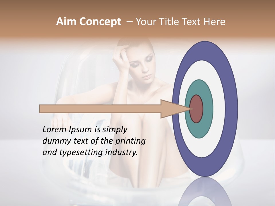 Look Female Shoulder PowerPoint Template