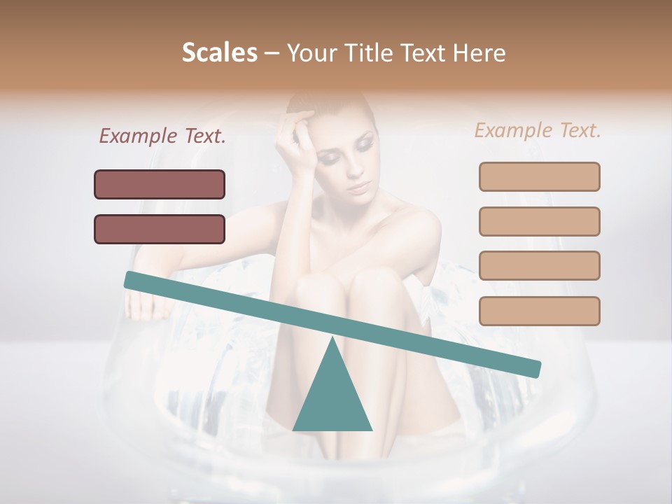 Look Female Shoulder PowerPoint Template