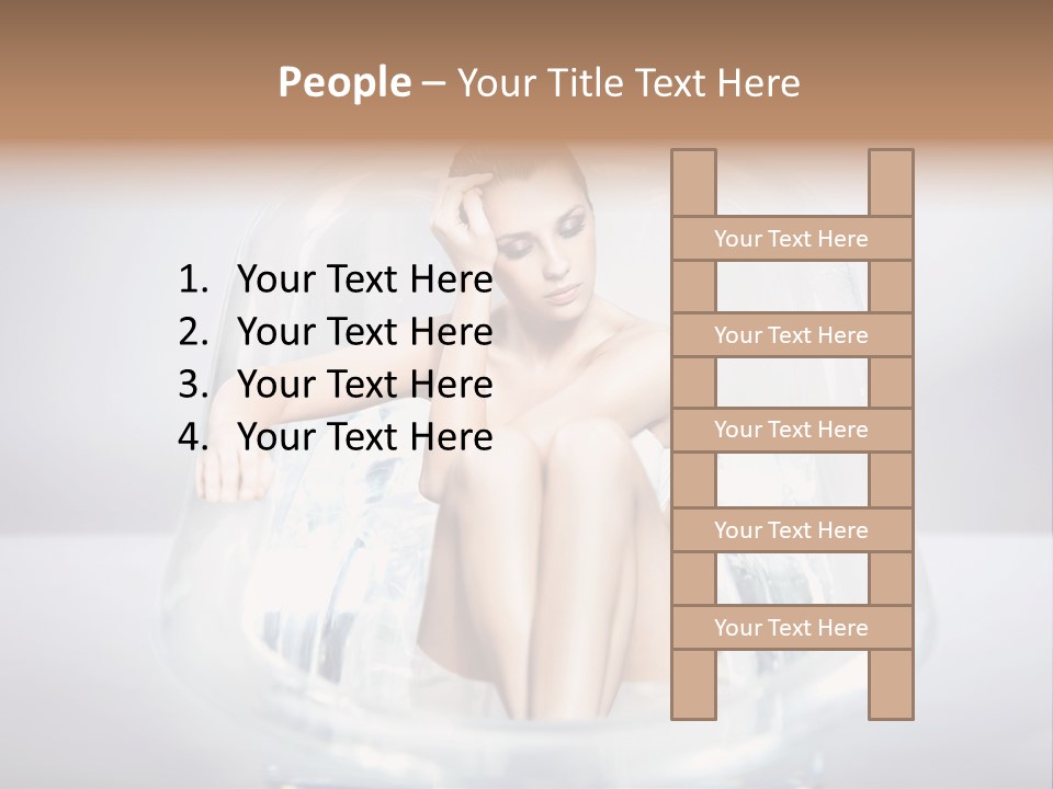Look Female Shoulder PowerPoint Template