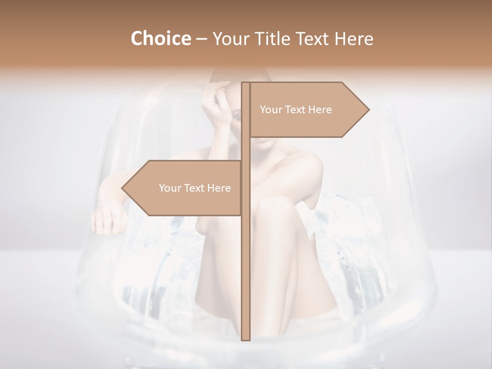 Look Female Shoulder PowerPoint Template