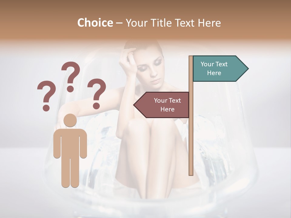 Look Female Shoulder PowerPoint Template