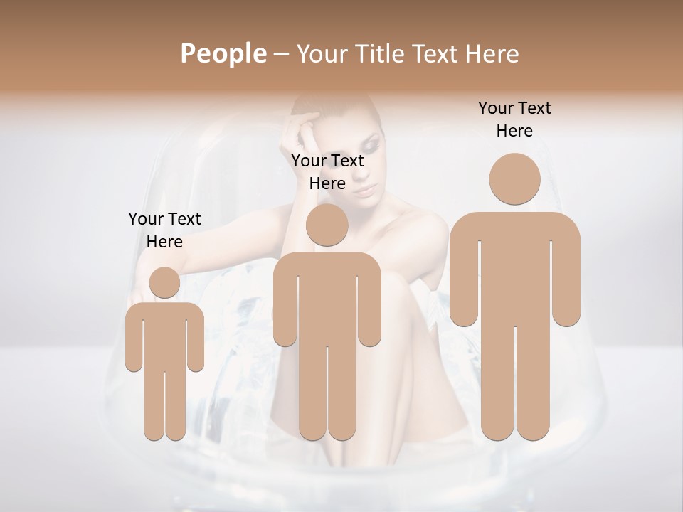 Look Female Shoulder PowerPoint Template