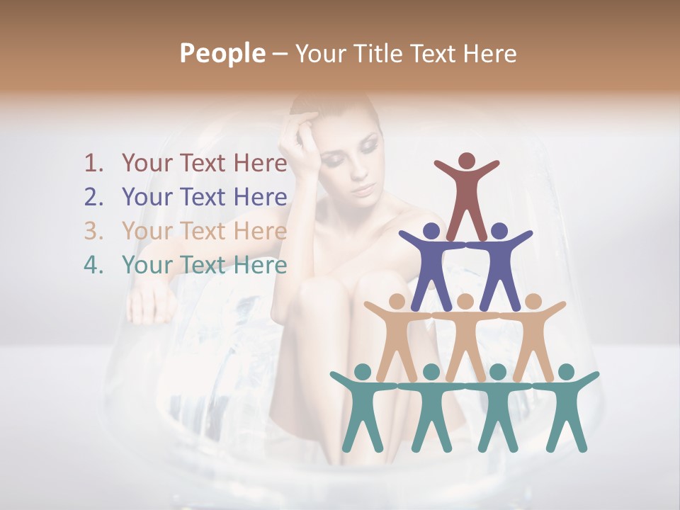 Look Female Shoulder PowerPoint Template