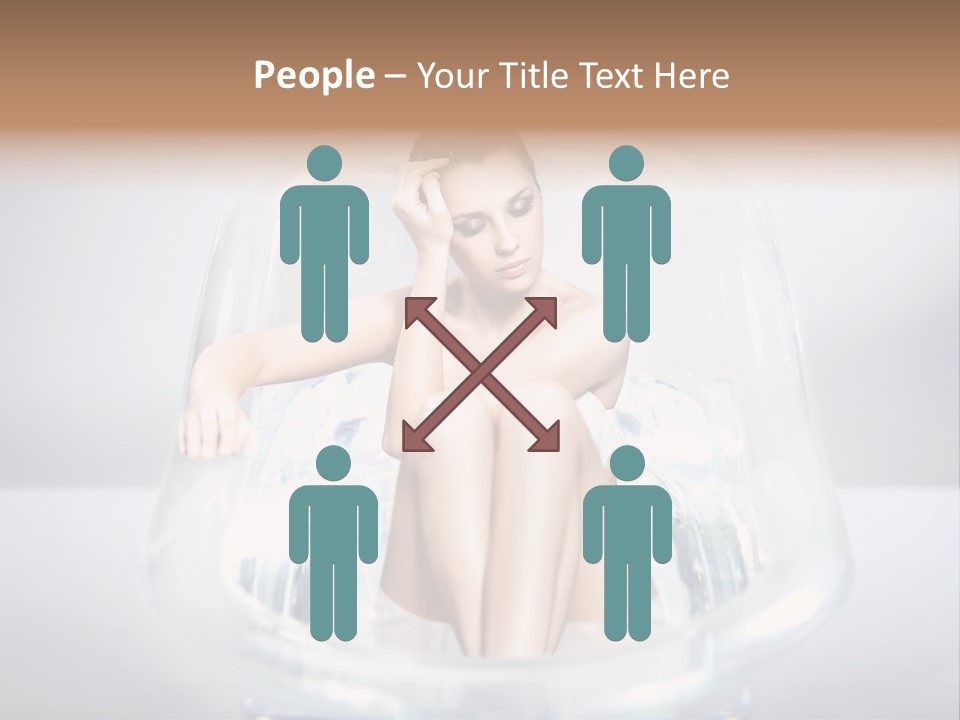 Look Female Shoulder PowerPoint Template
