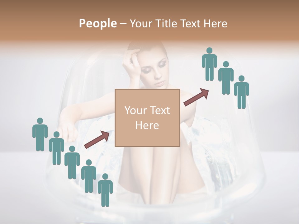 Look Female Shoulder PowerPoint Template