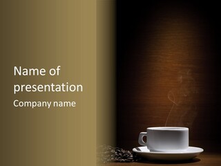 Cafe Awake Aroma PowerPoint Template