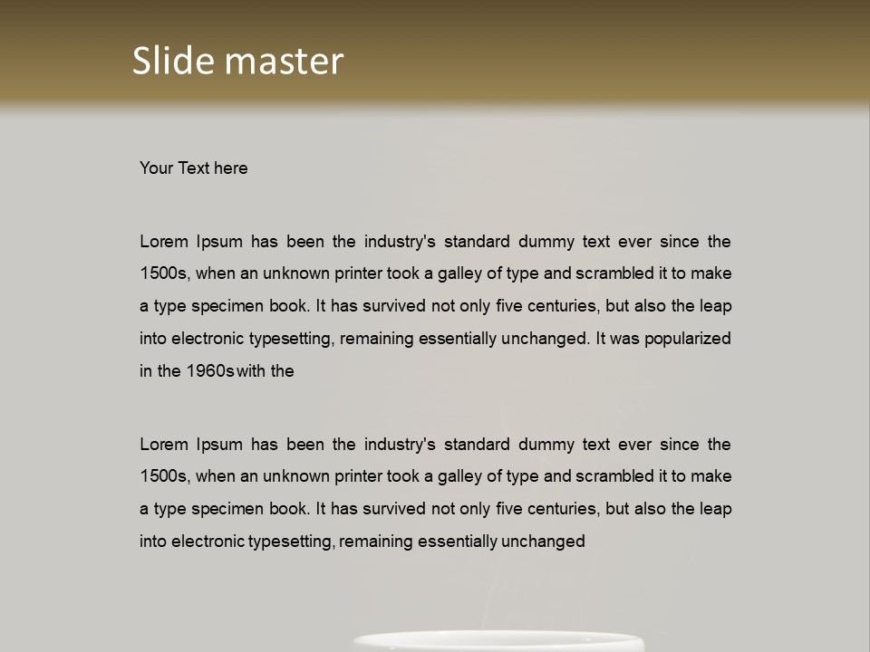 Cafe Awake Aroma PowerPoint Template