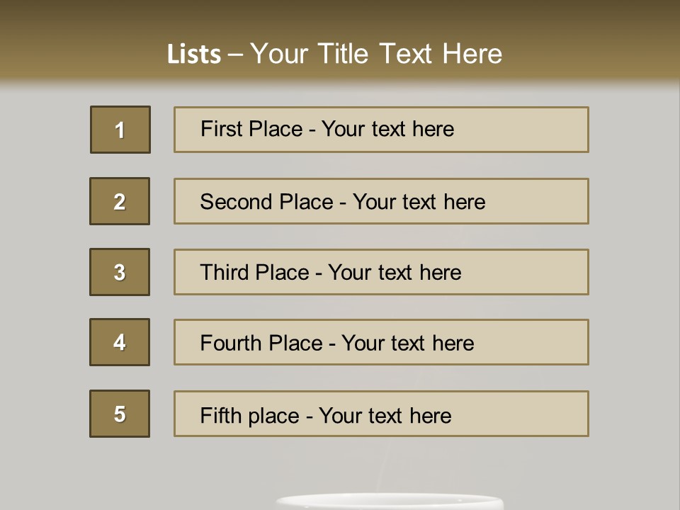 Cafe Awake Aroma PowerPoint Template