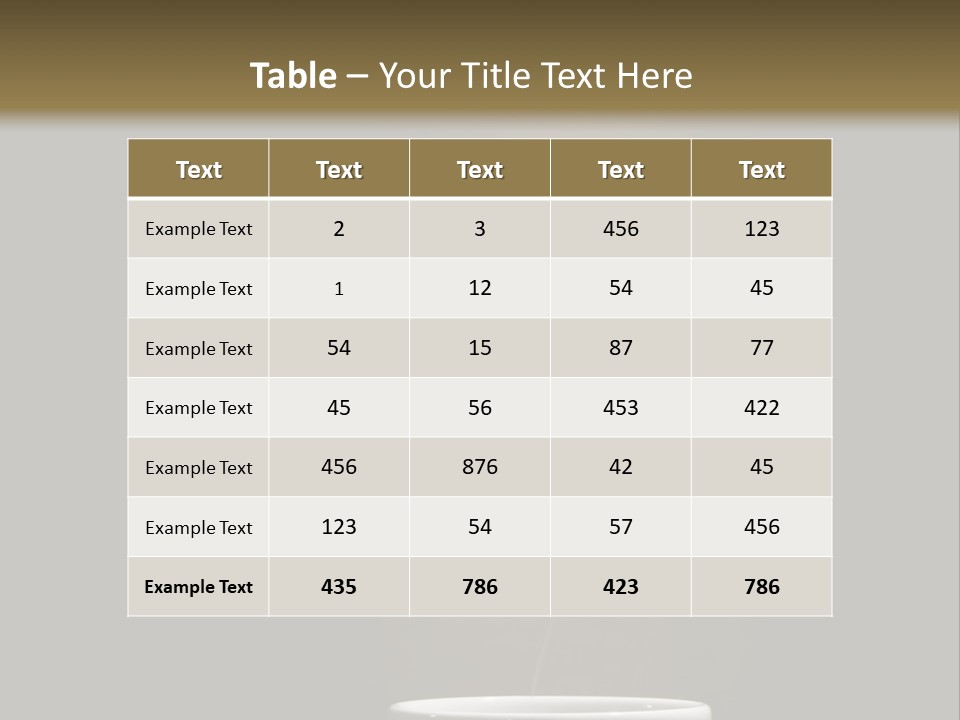 Cafe Awake Aroma PowerPoint Template